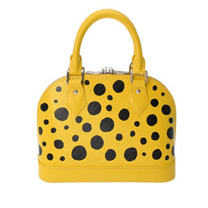 Louis Vuitton Epi Leather Alma Handbag LV YK Yayoi Kusama Yellow